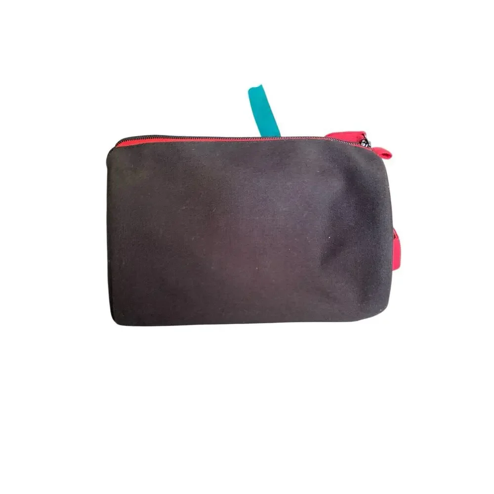 Vintage‎ Polo Black Red Ralph Lauren Toiletry Bag Travel Case Leather Rare